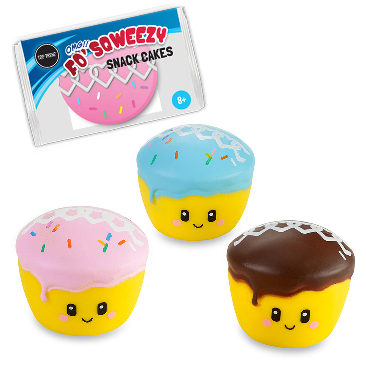 4 Pack Squishy Cake Squeezy Toy With Sweet Smell 97138873132 | eBay