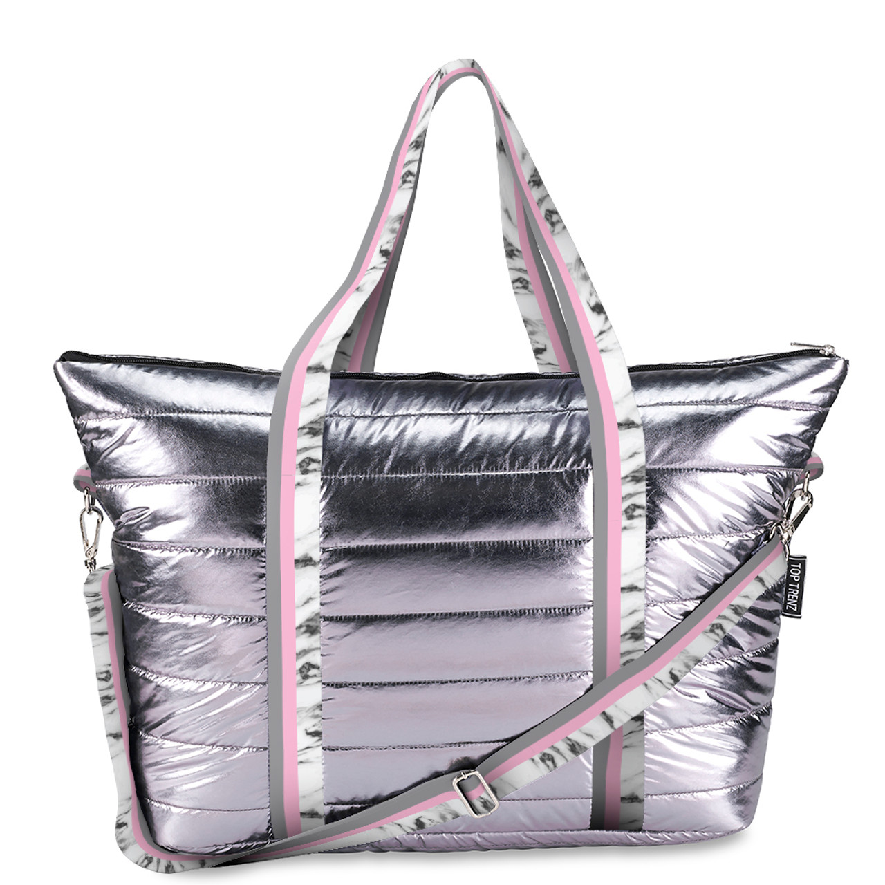 Puffer Tote Bag - Pink