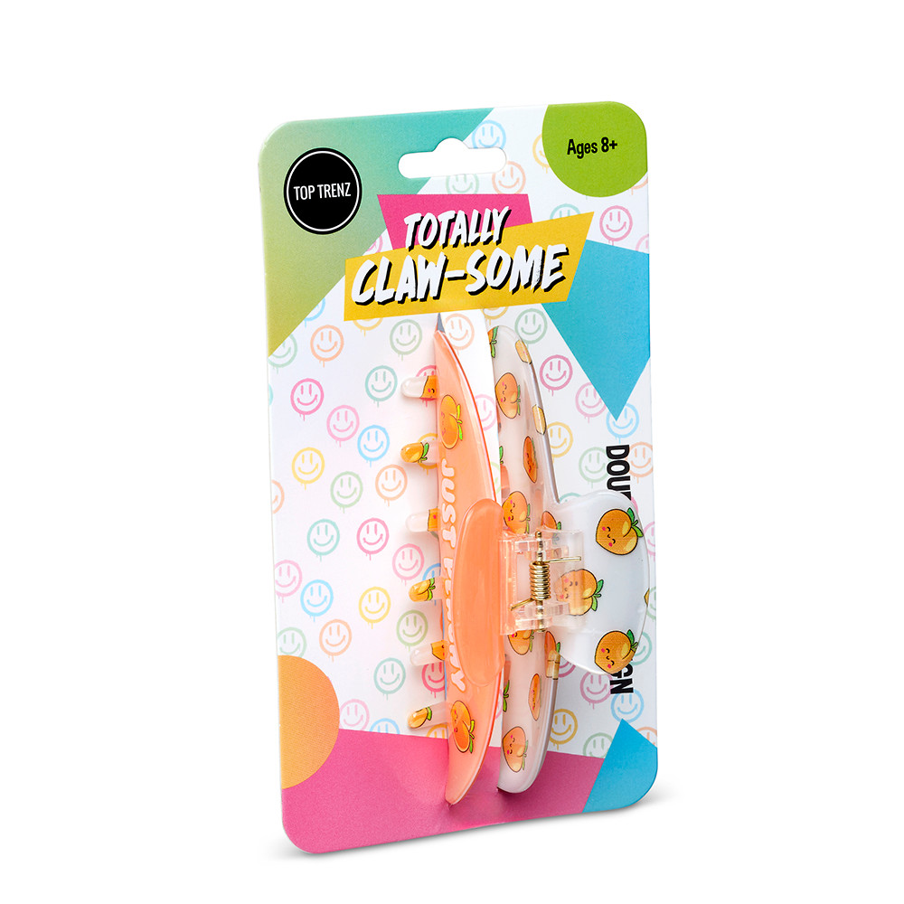 Large Two Sided Fruit Printed Claw Hair Accessory Clip