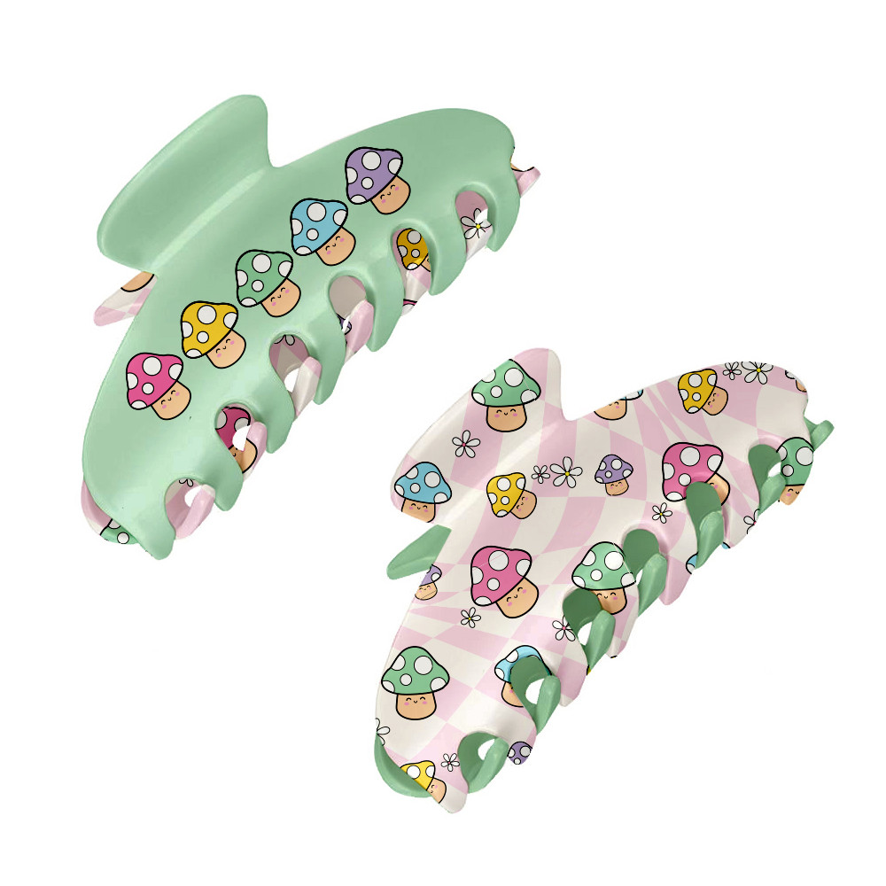 Large Two Sided Character Printed Claw Hair Accessory Clip