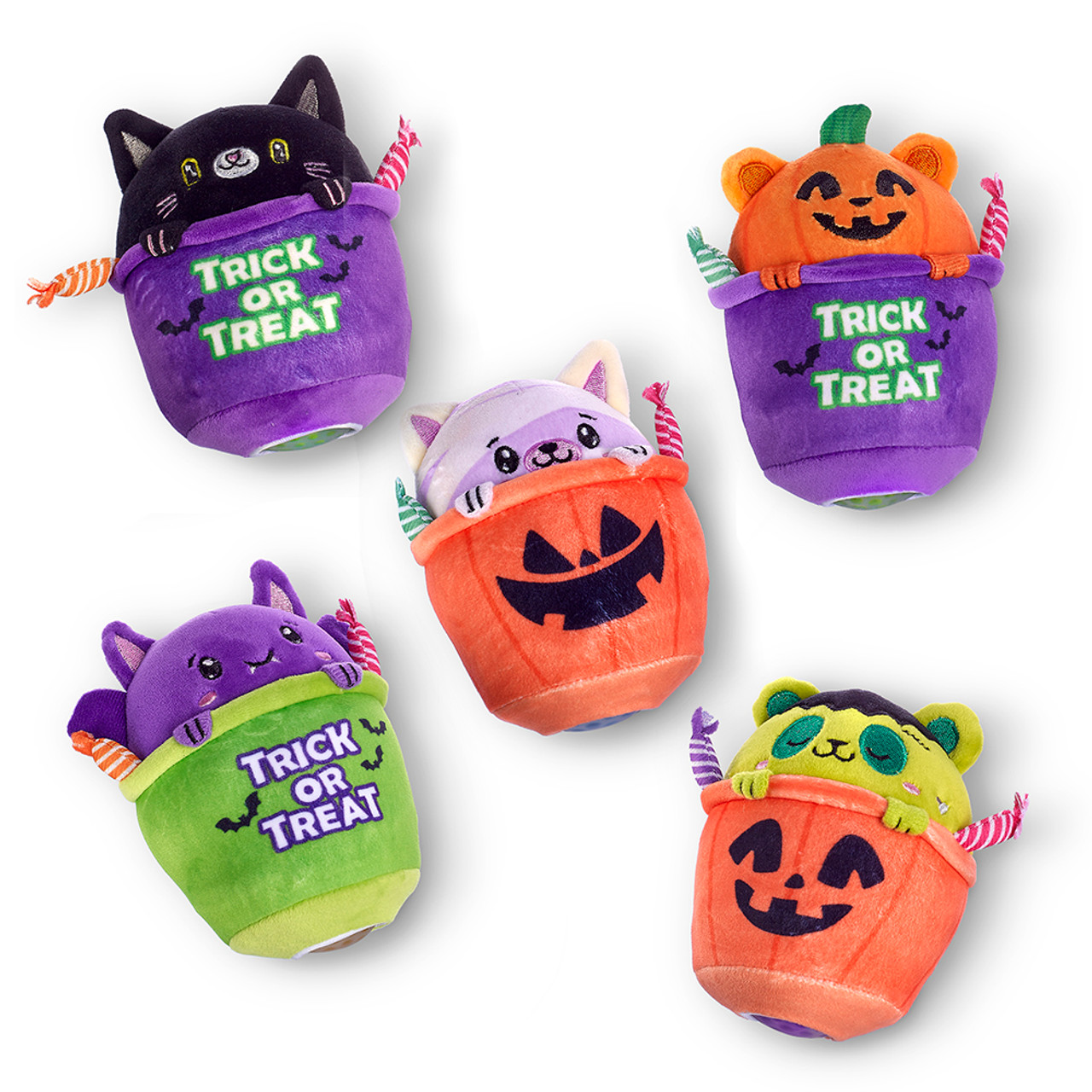 Top Trenz halloween beadie plush desk fidget toy collection with five different character designs