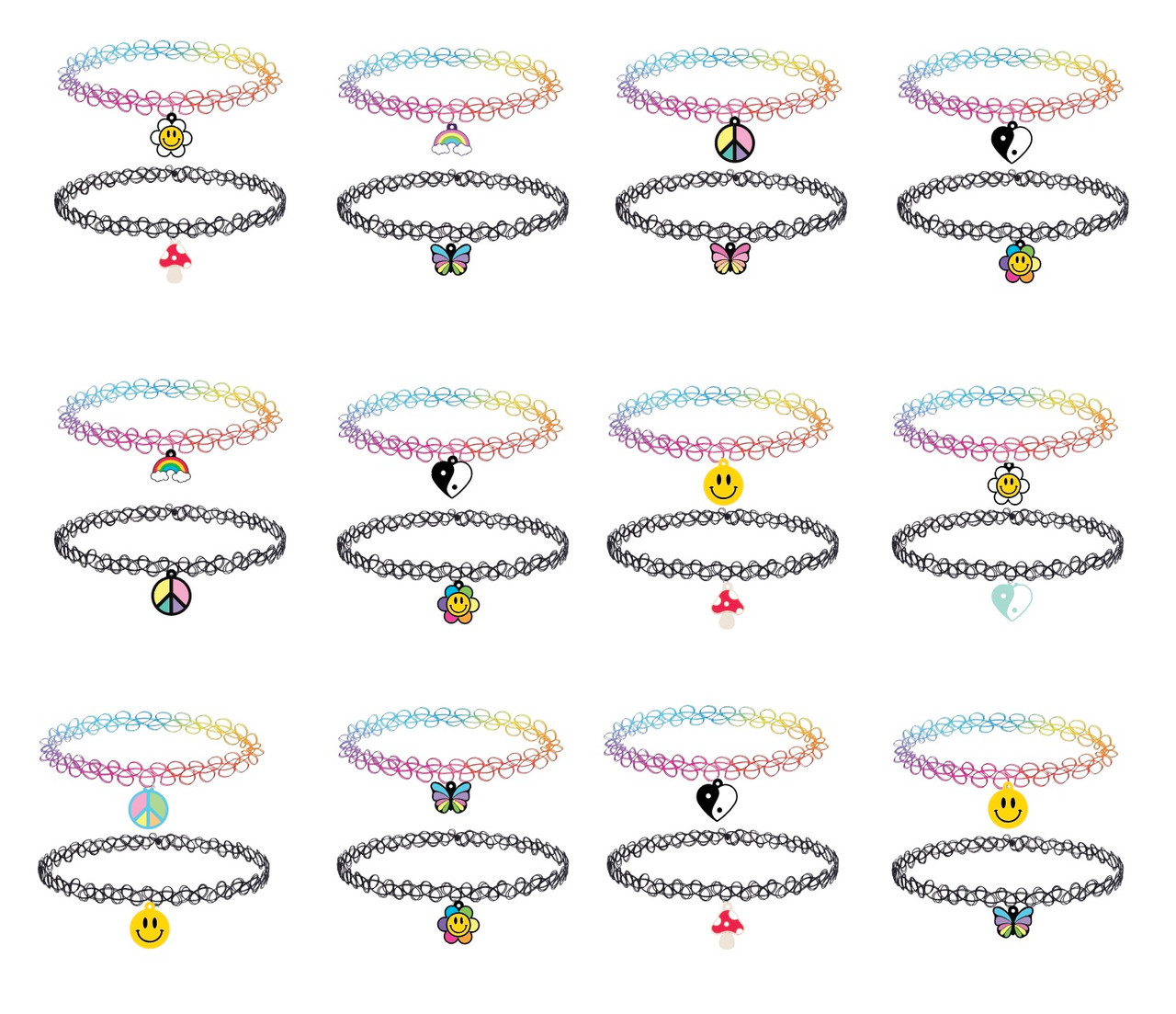 Tattoo Charm Accessory Necklaces For Kids And Tweens