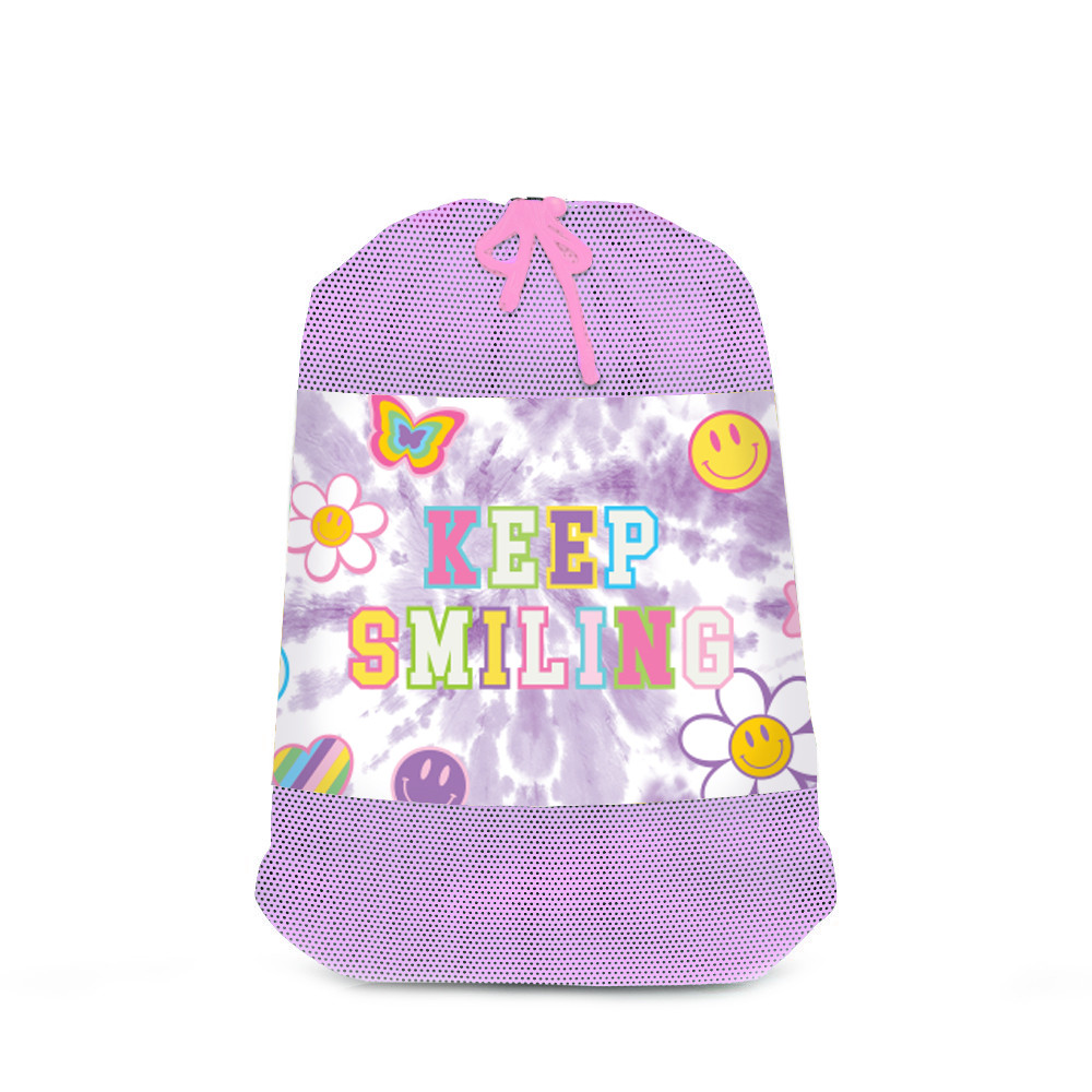 Top Trenz Varsity Letter Mesh Sock Bag