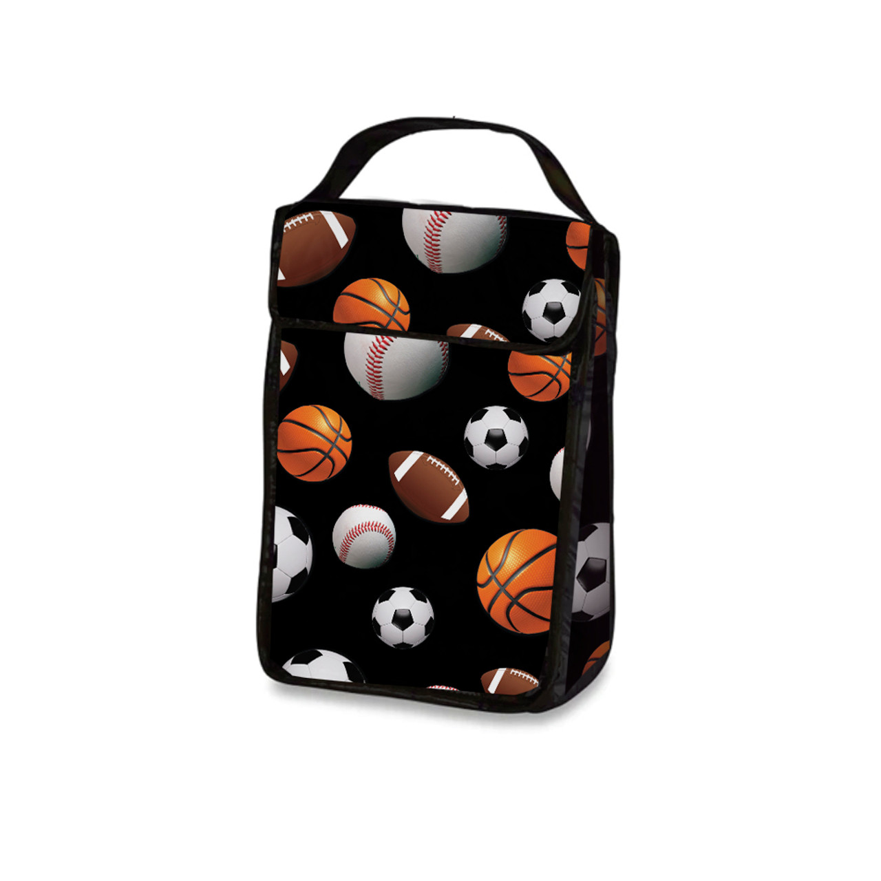 Black Sports Insulated Snack Bag