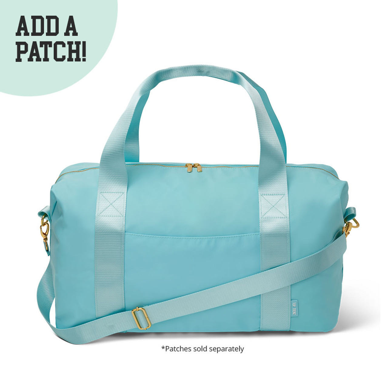 Blue Nylon Duffle Travel Bag For Tween and Teens