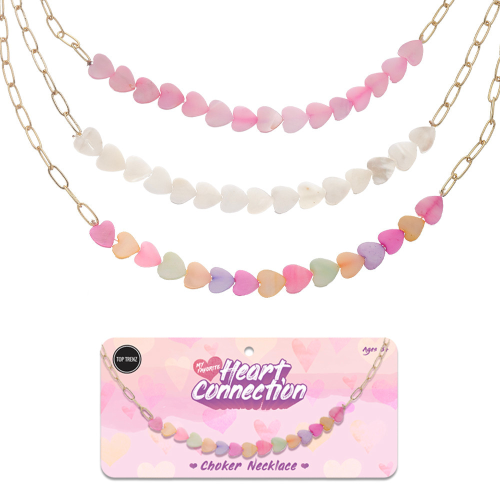 Pearl Heart Charm Necklaces For Kids And Tweens