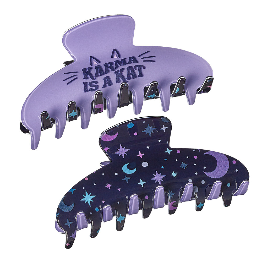 Cat Two Sided Printed Claw Hair Accessory Clip