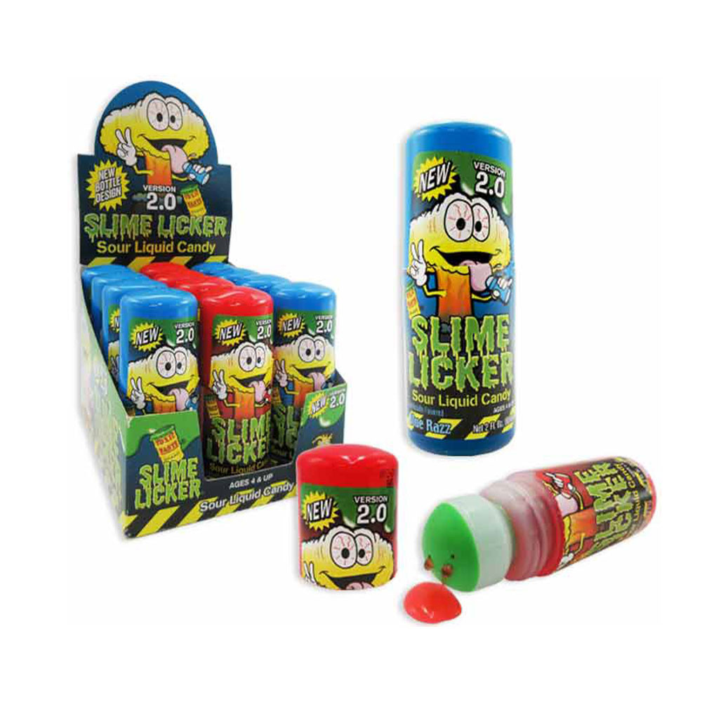 Toxic Waste Slime Licker 2.0 - Blue Razz & Strawberry | Sour