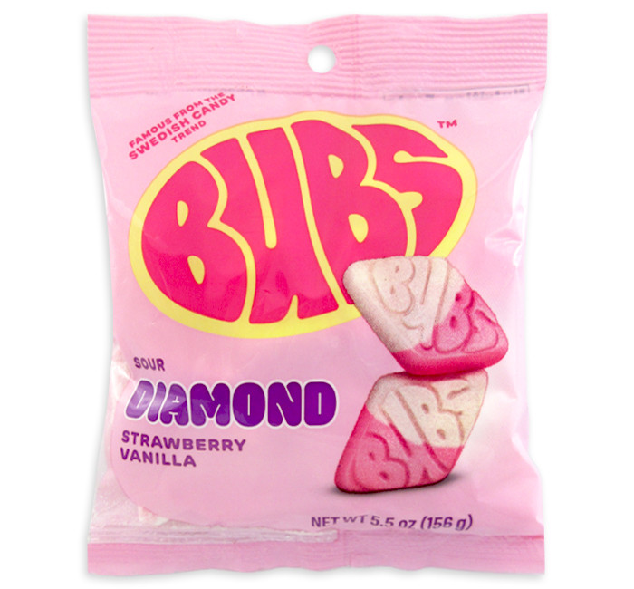 Bubs Godis Strawberry with Vanilla Sour Ovals
