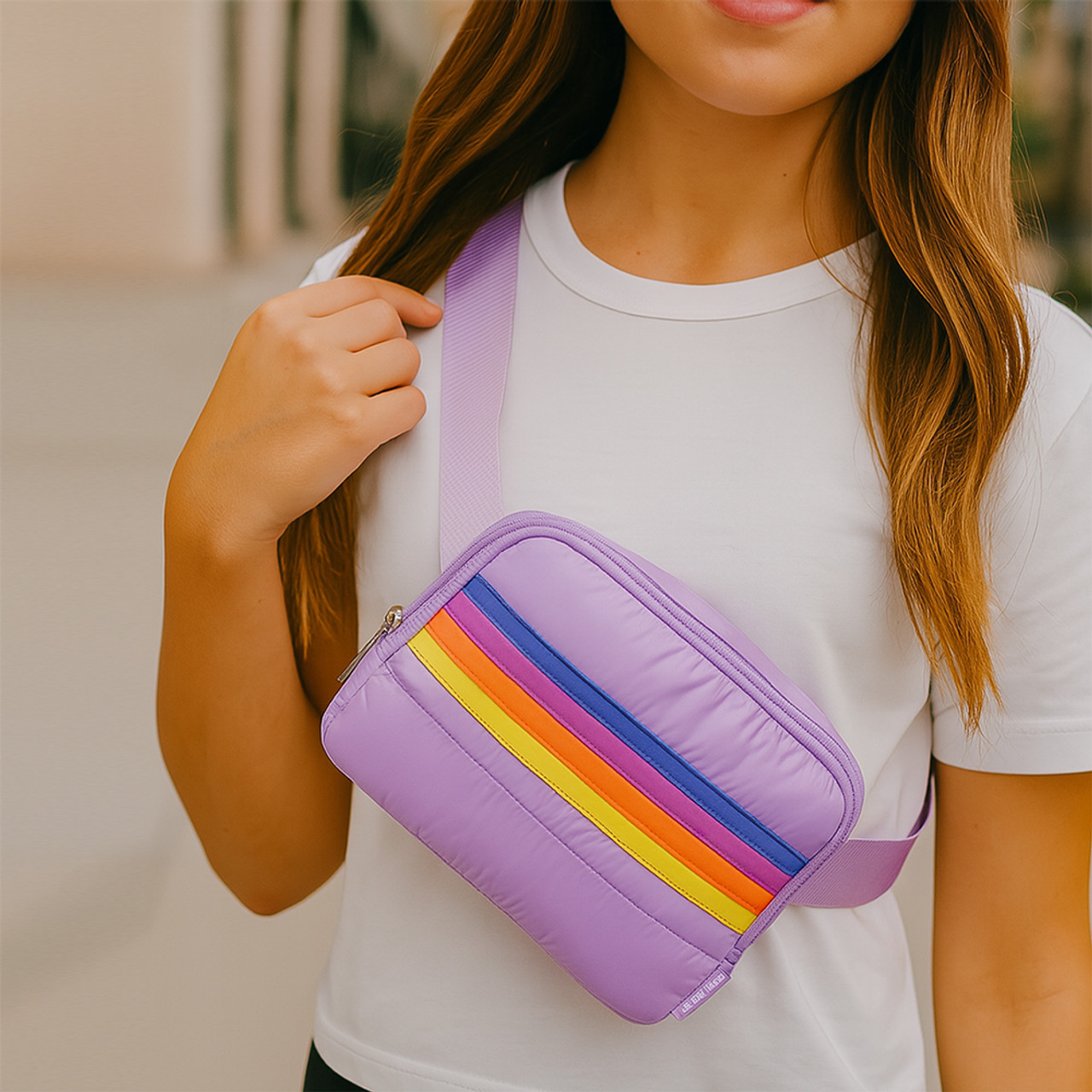 purple aviator belt fanny pack purple aviator belt fanny pack