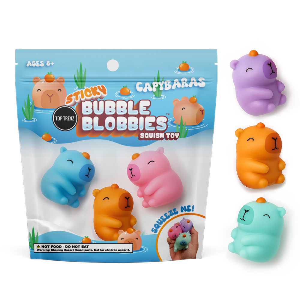 Sticky Fidget Bubble Foam Capybara Toy