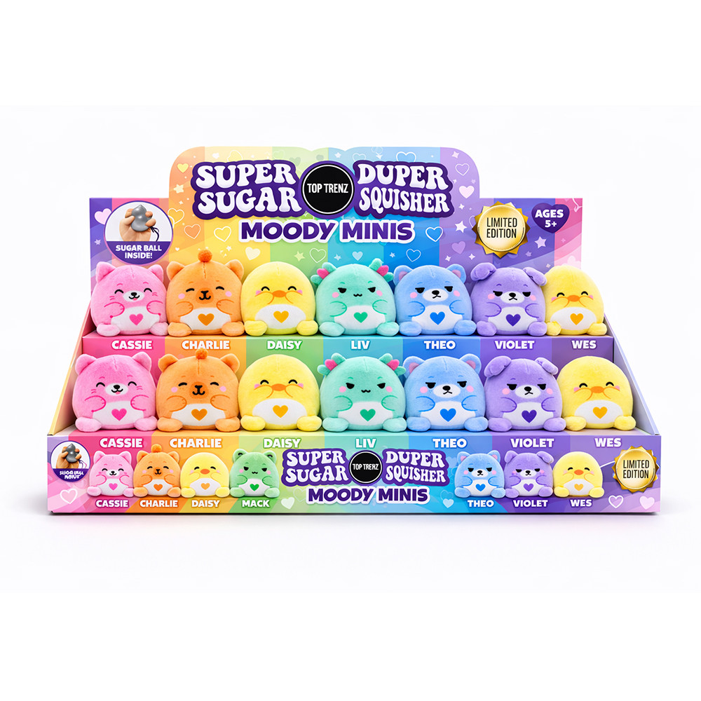 Plush Moody Minis | Mini Sensory Plush Squishy Toy