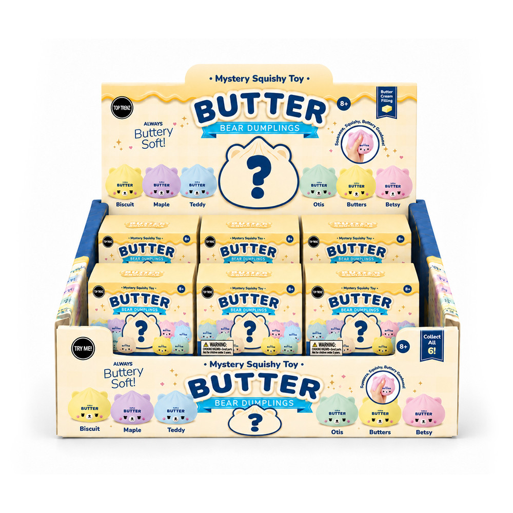 Butter Squishers Butter Bear Dumpling Blind Box | Top Trenz