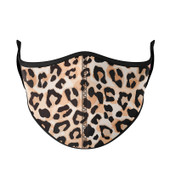 【送料・関税無料/即発可】Leopard Stretch Cotton Face Mask Leopard Print Cotton Face Mask With Matching Buttoned