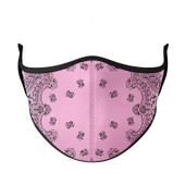 Top Trenz printed Pink Bandana Face Mask