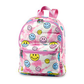 top trenz pink tie dye smiley mini backpack