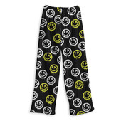 top trenz black and yellow hype smile face printed lounge pants sweatpants pjs