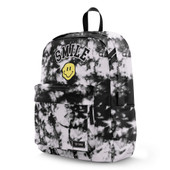 Top Trenz black and white tie dye canvas backpack Lightweight and Spacious School Bags for Kids