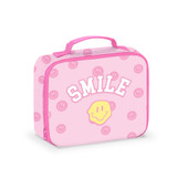 Canvas Pink Printed Lunch Box For Camp And School