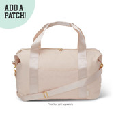 Top Trenz Oversized Weekender Duffle Bag in Beige