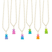 Top Trenz Lil Bear Thang Bear Paperclip Necklace Collection