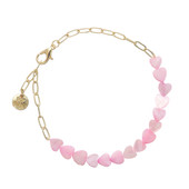 Top Trenz Heart Connection Pink Hearts Bracelet