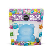 Top Trenz Blue Super Duper Sugar Squisher Gummy Bears in packaging bag