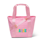 Top Trenz Pink Nylon Dance Patch Tote Bag