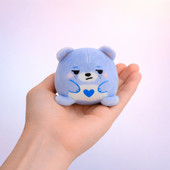 Super Duper Sugar Squisher - Mini moody Plush in hand