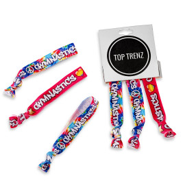 Graffiti Gymnastics Ponytail Holder - 3 Pack Graffiti Gymnastics Ponytail Holder - 3 Pack