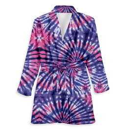 Grapevine Tie-Dye Fuzzy Bathrobe Grapevine Tie-Dye Fuzzy Bathrobe