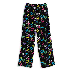 Women's Cotton Pyjama Bottoms Blue Feather Print Soft Comfy PJ Pants B –  Worsley_wear