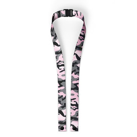 Pink Camo Mask Lanyard w/Safety Breakaway Clip Pink Camo Mask Lanyard w/Safety Breakaway Clip