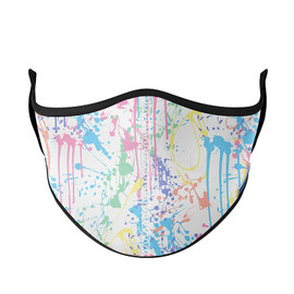 White Pastel Splatter Face Mask