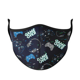 Top Trenz Navy Gamer Fashion Face Mask