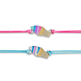 Best Friend Bracelets: Sugar Shop Ice Cream Cone Set Best Friend Bracelets: Sugar Shop Ice Cream Cone Set