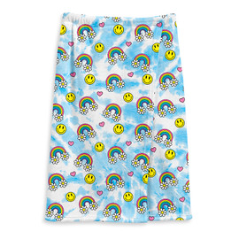 Top Trenz Cute Blue Daisy Rainbow Spa Wrap for after baths or the beach