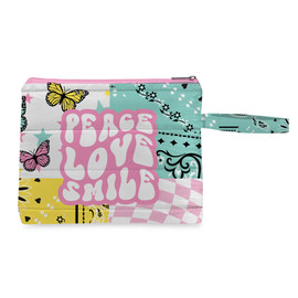 Top Trenz multicolored printed puffer wet travel swimsuit bag Top Trenz multicolored printed puffer wet travel swimsuit bag