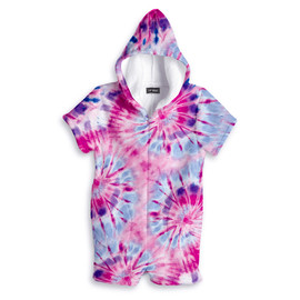 Razzy Tie-Dye Fuzzy Romper Razzy Tie-Dye Fuzzy Romper