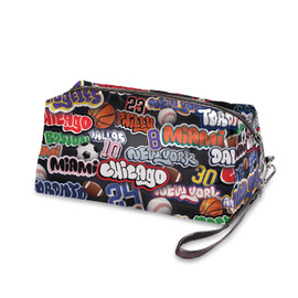 Sports Nation Quilted Puffer Toiletry Bag Sports Nation Quilted Puffer Toiletry Bag