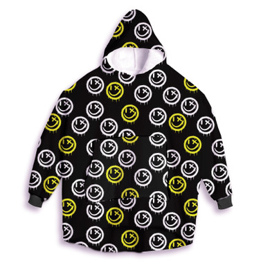 トップス Oversized Back Print Hoodie Oversized Flower Graphic Back Print Hoodie | boohoo