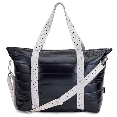 ★SOMEWHERE BUTTER.★ fle chain toast bag black B23CA001050 Black Puffer Tote Bag with Twinkle Star Strap – Trendy