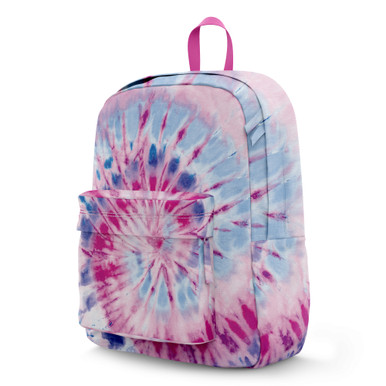 Tie Dye Backpack Razzy Purple School Bag display picture 2