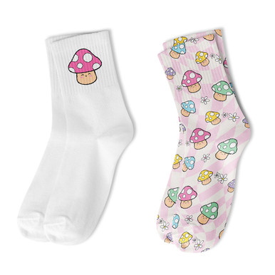 Crew Print Socks Multi Pack For Kids And Tweens