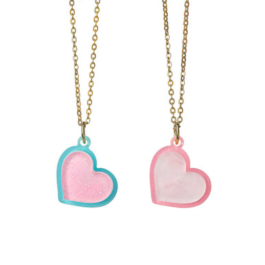 Colorful Acrylic Heart Necklace – J.V.Cham Collection | Perfect