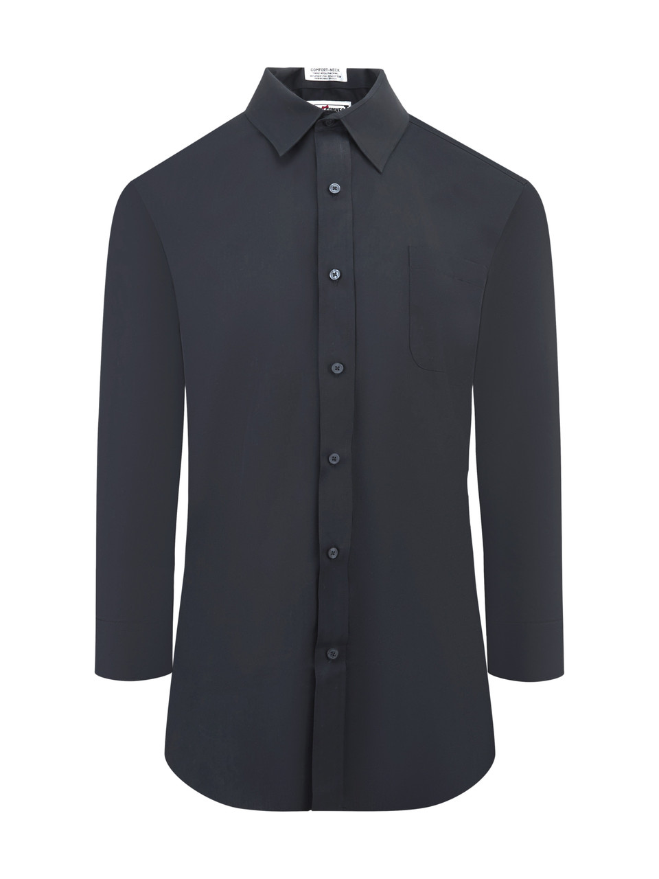 Men's Black Dress Shirt with Pocket