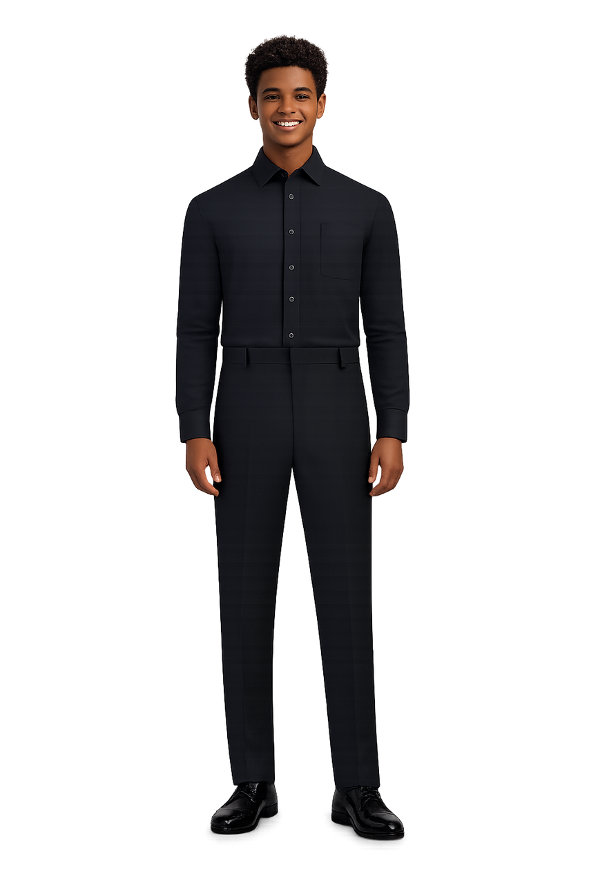 The Curtis - Men's Package with Black Dress Pants and Black Dress SHirt