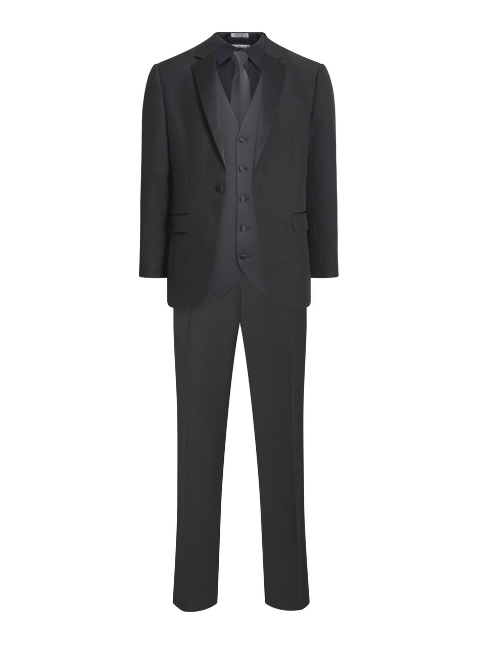 dress shirt with vest and tie