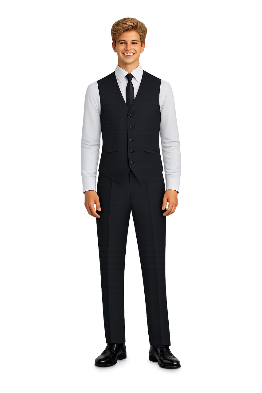 Wesley Men's Concert Black Performance Ensemble Package | Discount Pricing  Available