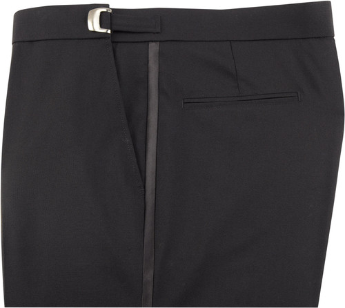 Vintage Adjustable Waist Tuxedo Pants Black  Brimm Archive Wardrobe  Research